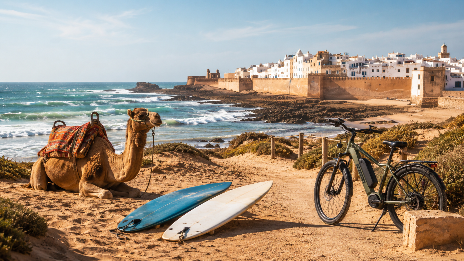 Activités à Essaouira entre médina blanche, océan Atlantique et dunes
